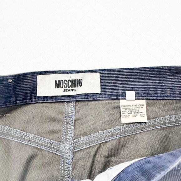 Moschino Corduroy Style Wide leg Pants Size 28 - Picture 6 of 10
